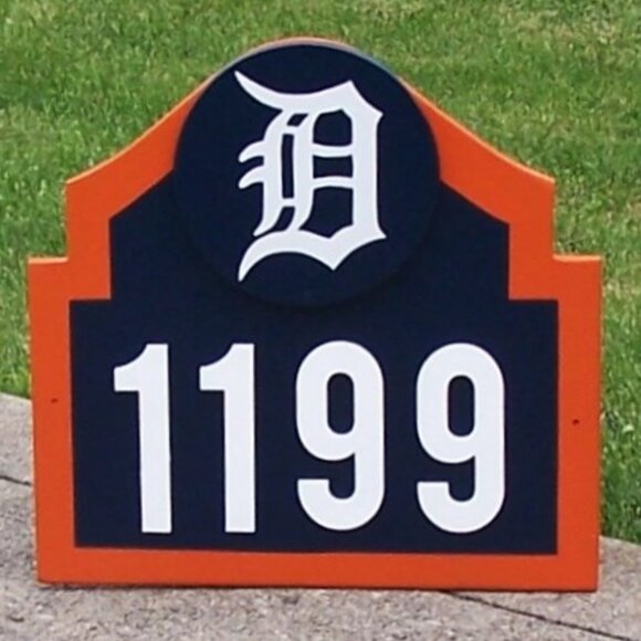 DETROIT TIGERS Address Sign for your home (with your address FREE SHIPPING) - Picture 4 of 5